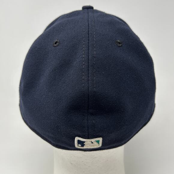 Seattle Mariners Hat Baseball Cap Fitted 7 3/4 Blue New Era 59Fifty Made In USA - Picture 3 of 9